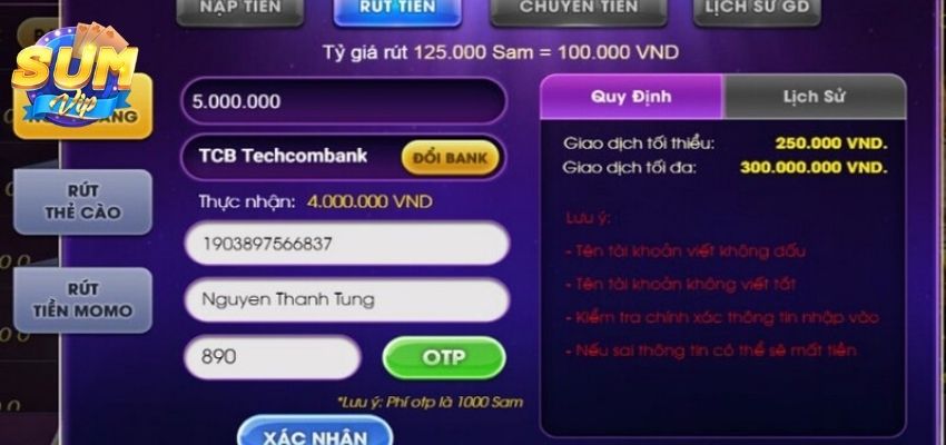 Quy trình rút tiền dễ dàng và nhanh chóng từ cổng game