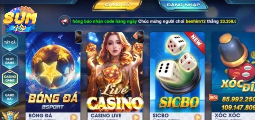 3 nhà cung cấp hàng đầu tại sảnh Casino Sumvi